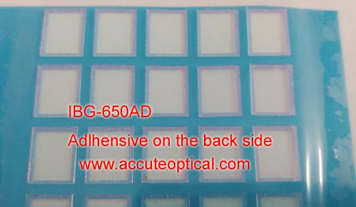 IR cut filter with adlhesive on back side