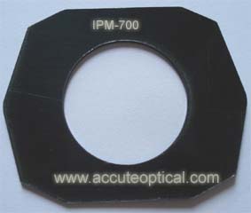 IR plastic black filter with hole